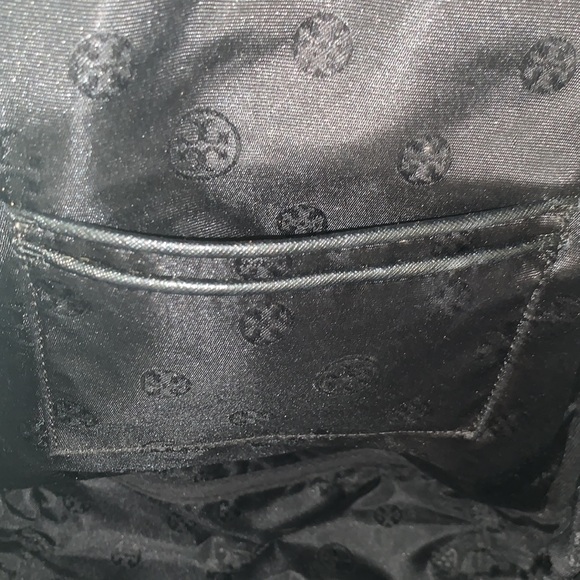 TORY BURCH GORGEOUS JET BLACK QUILTED BACKPACK - Picture 8 of 11